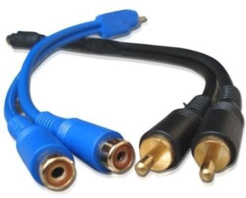 Cabo Adaptador Rca Y De 25 Centímetros 2m X 1f Ou 2f X 1m